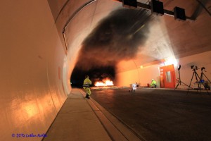 Brandversuch Schulbergtunnel